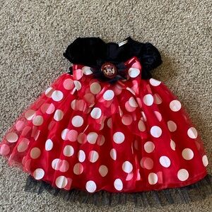 Disney Minnie Mouse dress/costume,  size 3 mo